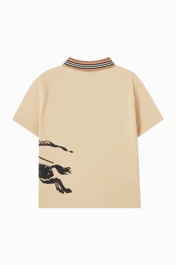 Johane Embroidered Polo T-shirt in Cotton