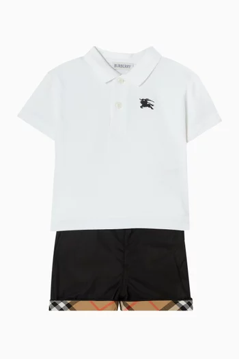 شورت برمودا أوسكار بأشرطة بنقشة مربعات