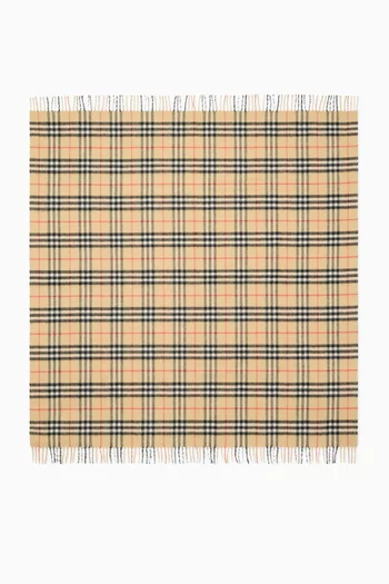 Vintage Check Blanket in Cotton