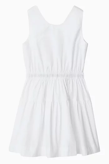 Raven Check-trim Dress
