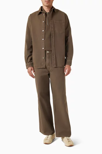 سترة جونا بسحّاب قصير منسوجة