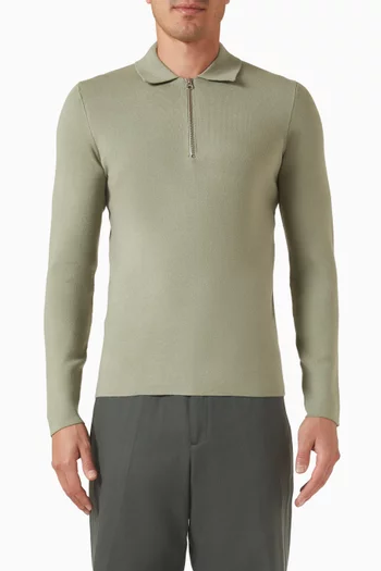 Guna Half Zip Sweater in Knit