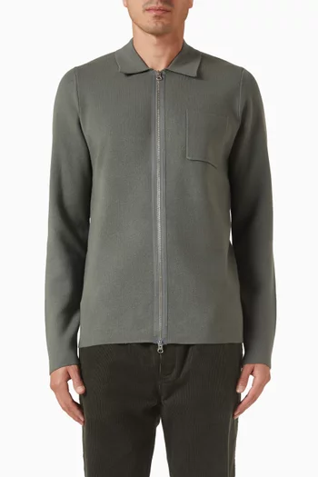 سترة جونا بسحّاب منسوجة