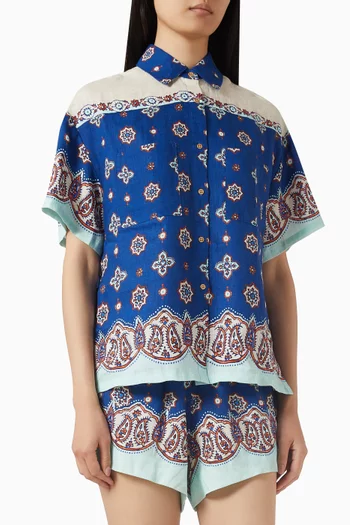 Cerulea Boy Shirt in Linen