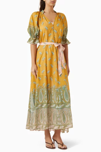 Lucent Maxi Smock Dress