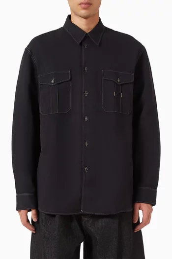 Louro Shirt in Cotton & Linen Twill