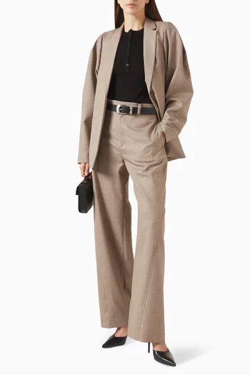 Sculpted Sleeve Suit Jacket