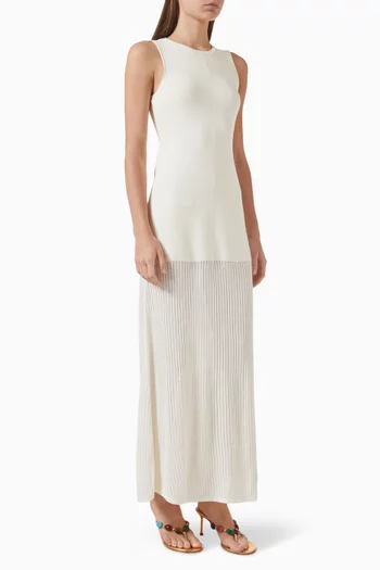 فستان لوسيرن منسوج من مزيج فيسكوز