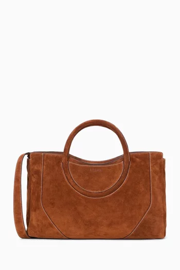 Mini Maude Satchel Bag in Suede