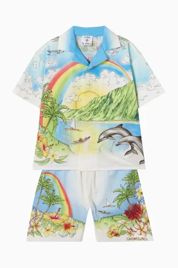 Aloha Short-sleeve Shirt in Cotton