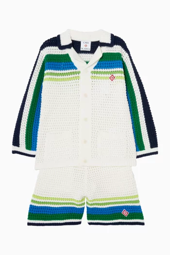 Striped Shorts in Knit