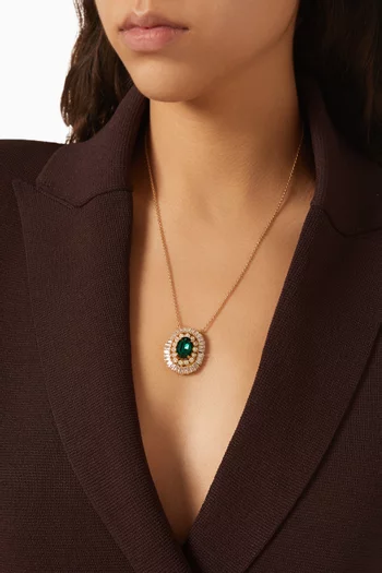 قلادة كريستال كلاستر مرصعة بالكريستال نحاس مطلي بلون ذهبي