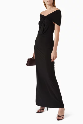 فستان كريسيل بأكتاف مكشوفة