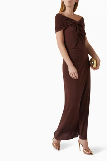 فستان كريسيل بأكتاف مكشوفة