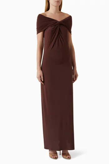 فستان كريسيل بأكتاف مكشوفة