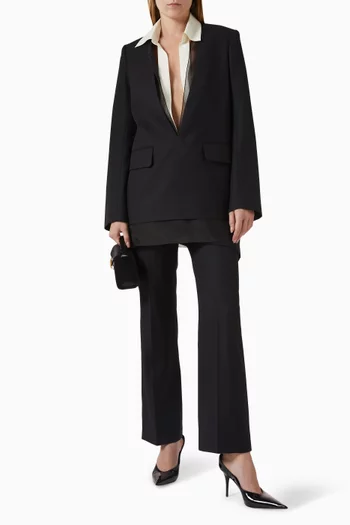 جاكيت نيث بياقة مزيج كوبرا ورايون