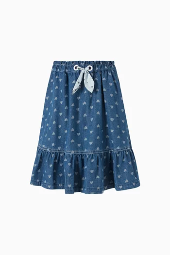 Awaken Kids Skirt in Denim