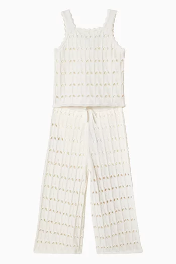 بلوزة أويكن بلا أكمام قطن منسوج