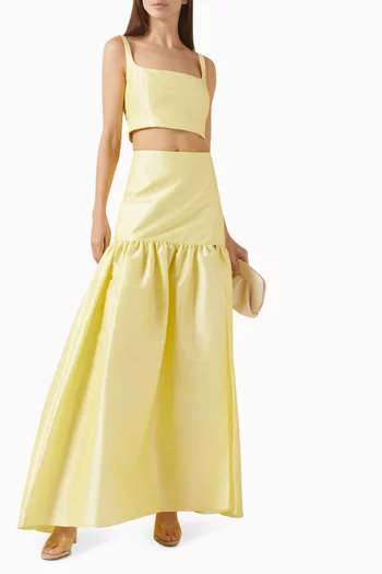 بلوزة توليدو قصيرة ستان