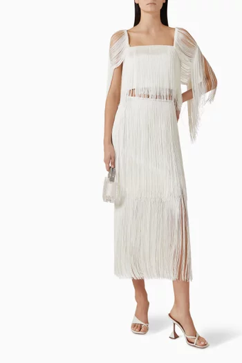 Delta Fringed Cropped Top