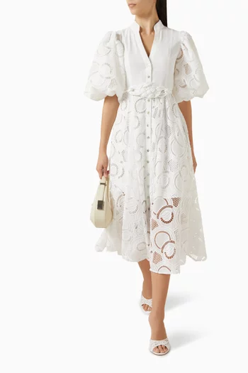 Bromelia Lace Midi Dress