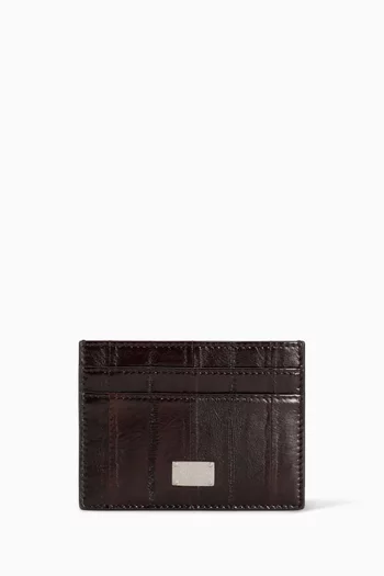 حافظة بطاقات جلد أنقليس