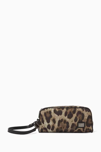 Leopard-print Bag in Nylon