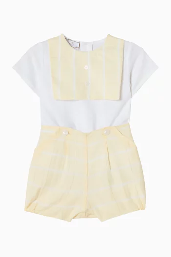 Albor Shirt & Shorts Set in Cotton