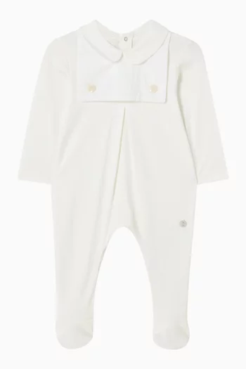 Collared Pyjamas in Cotton