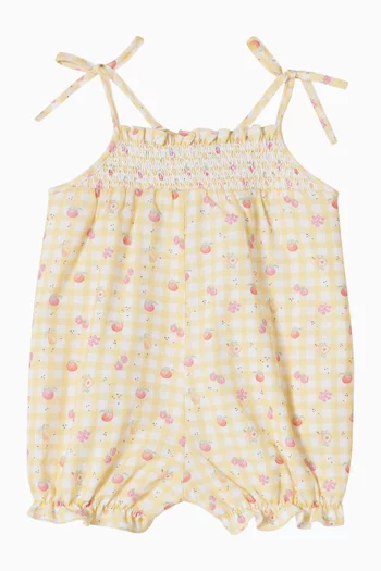 Printed Romper Gift Set in Cotton