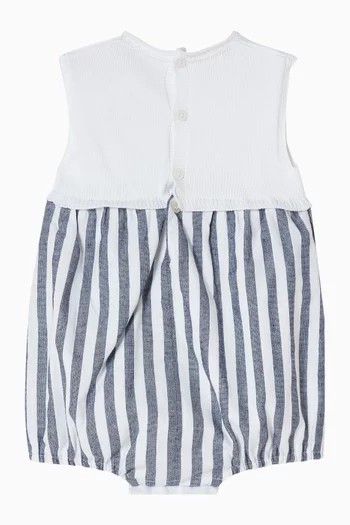 Eslora Striped Romper in Knit