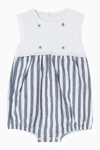 Eslora Striped Romper in Knit