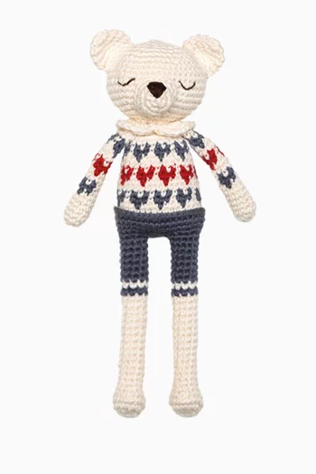 Polar Bear Heart Sweater Soft Toy