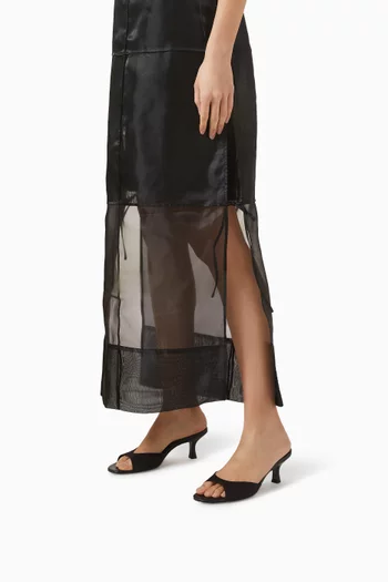 حذاء بريجيت مفتوح من الخلف بكعب 55 مم ستان