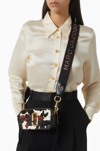 حقيبة كروس سناب شوت شمواه جلد عجل