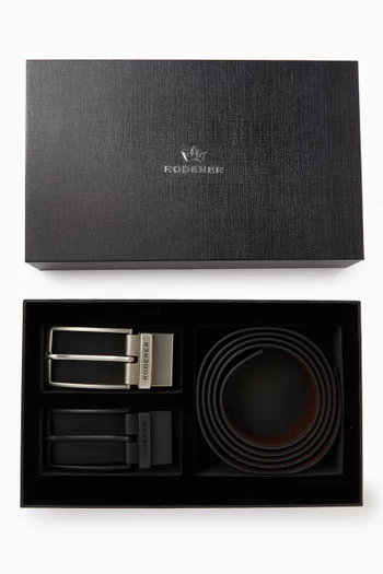 حزام مايسترو بوجهين جلد إيطالي