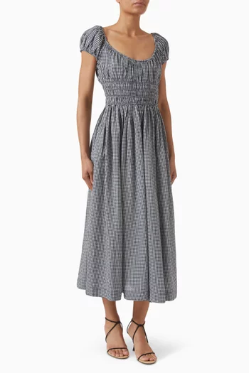 Quinley Check Maxi Dress