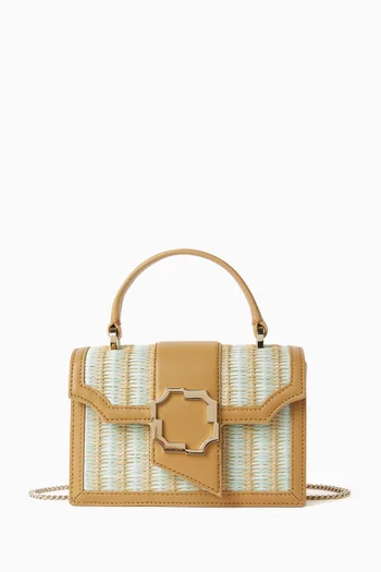 Mini Audrey Handbag in Raffia