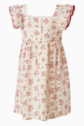 فستان بنقشة زهور