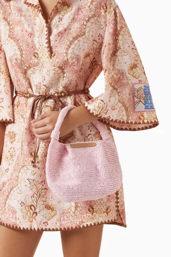 Only Top-handle Bag in Raffia