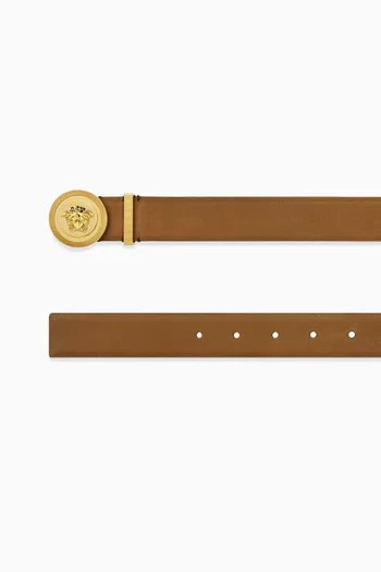 حزام بحلية ميدوسا بيغي جلد عجل