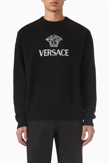 Intarsia Sweater in Cashmere