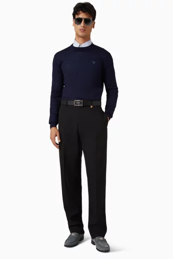 سترة منسوجة من مزيج صوف