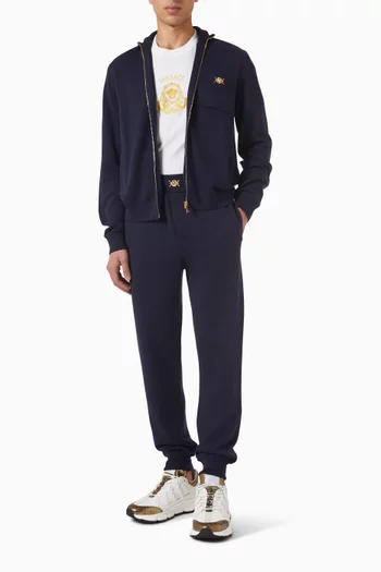 بنطال رياضي منسوج بمزيج كشمير