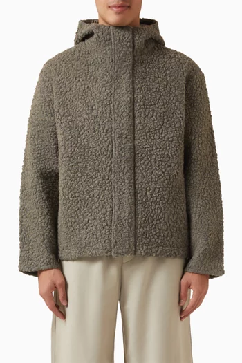 جاكيت تيدي قطن تيري بغطاء رأس