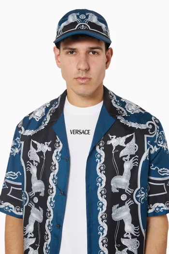 Printed Baseball Cap in Twill