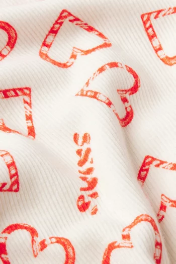 طقم بلوزة هينلي ولغينغز قطن مضلع