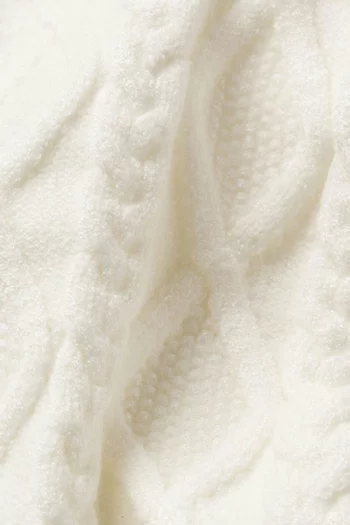 بلوزة بلا أكمام سنو باني بغرزة الضفيرة