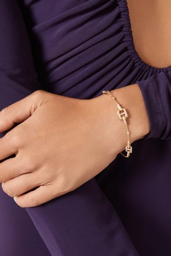 سوار لينكس DD أيكونيكا مرصع بالماس ذهب عيار 18