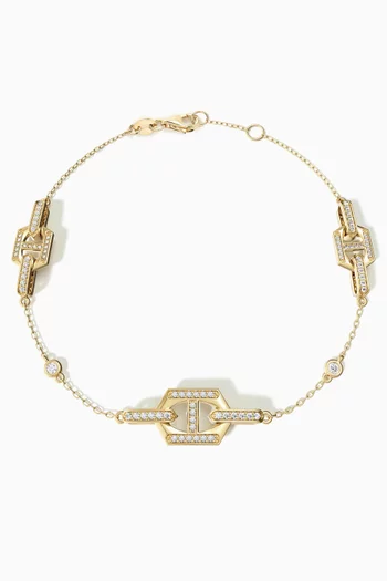 Links DD Iconica Diamond Bracelet in 18kt Gold